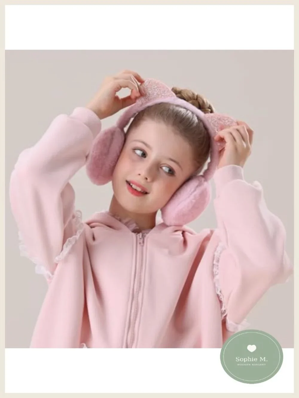 Kids Faux Fur Earmuffs Winter Ear Warmers for Girls Boys Adjustable